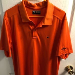 Orange Callaway Golf Polo